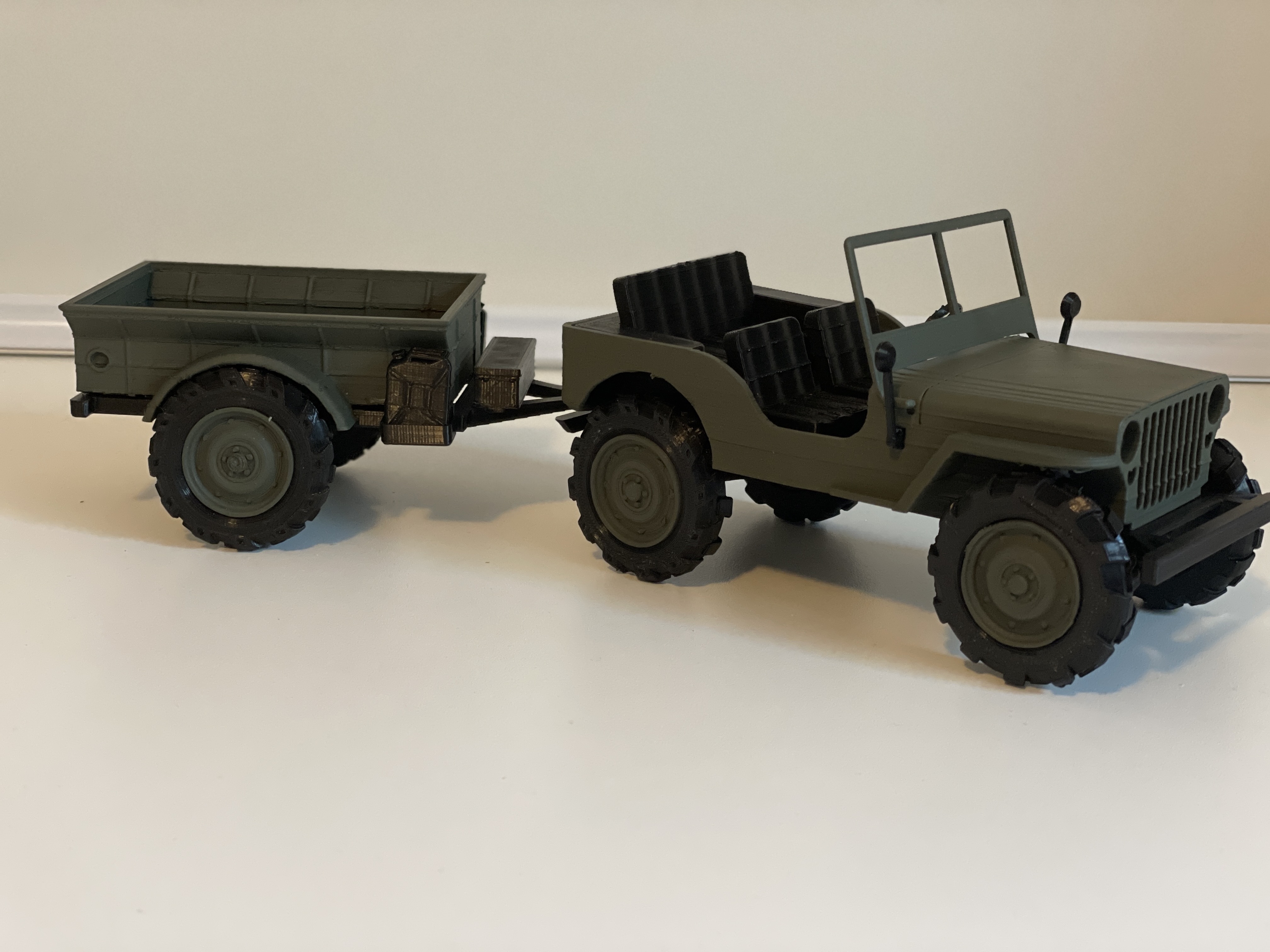 3D printable WILLYS JEEP original style - Full model kit・Cults