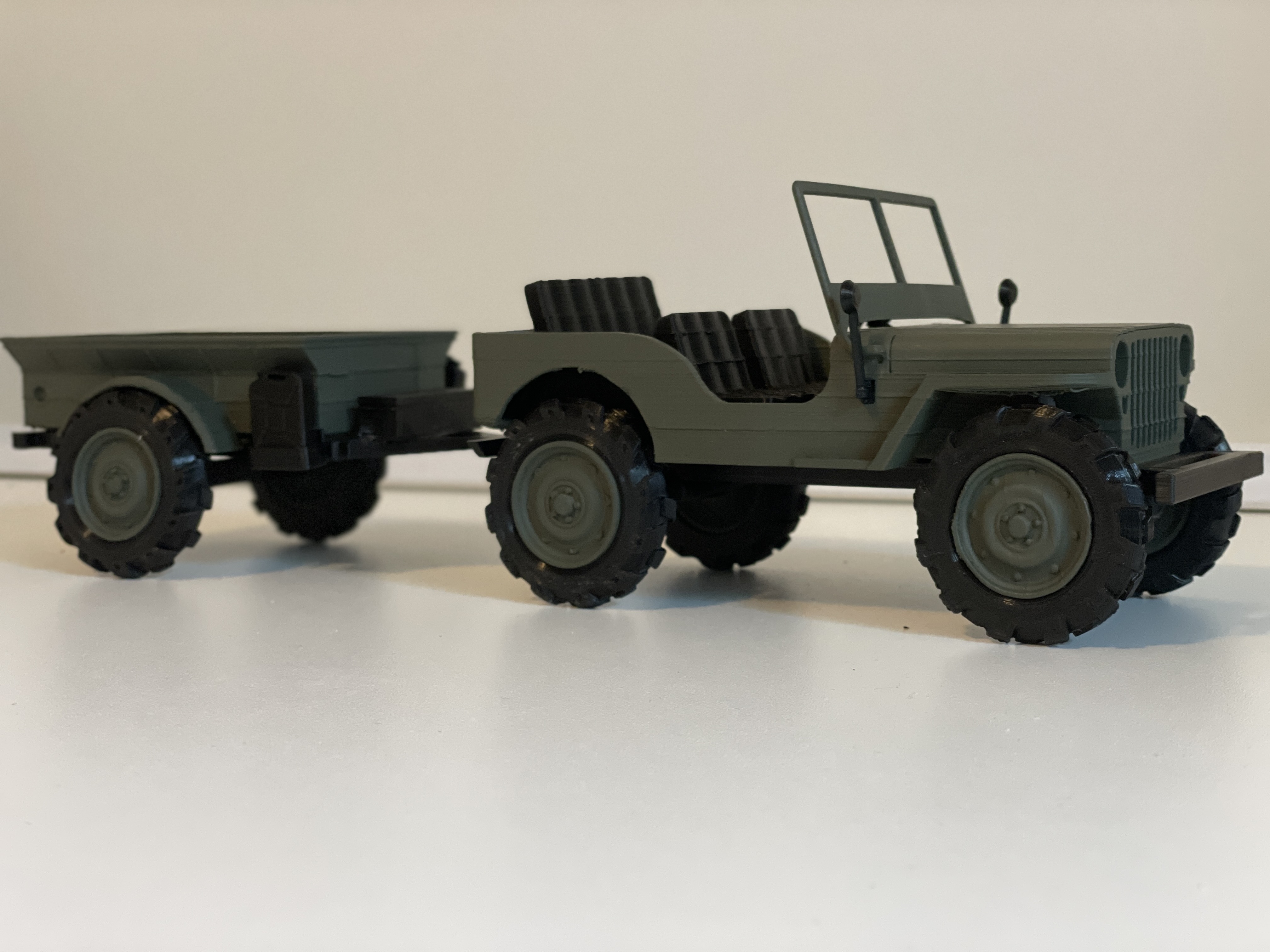 3D printable WILLYS JEEP original style - Full model kit・Cults