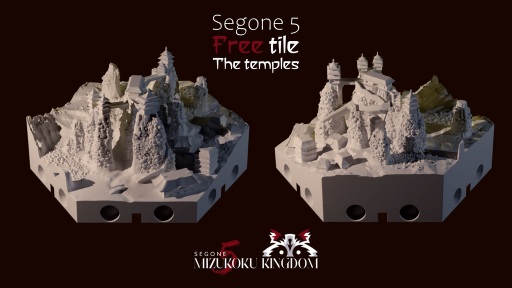 Archivo 3D gratis Segone 5 [Free tile] : los templos 🆓 ・Diseño de ...
