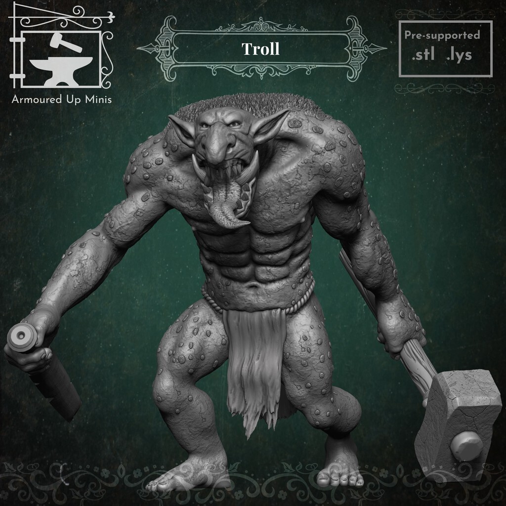🧌 Troll・Free 3D File for ・Cults