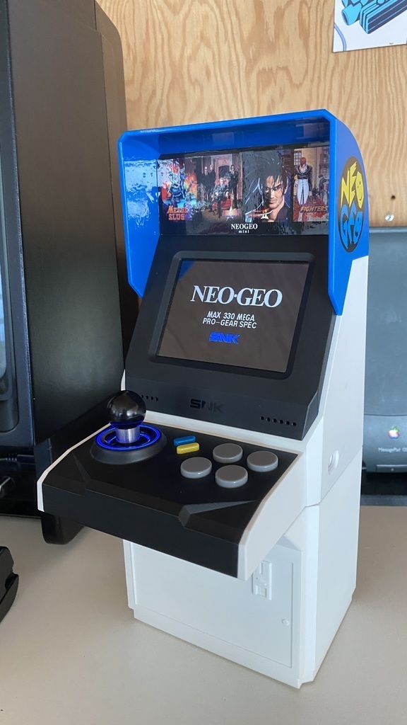 🕹️ Arcade Riser with Battery Bank for Neo Geo Mini・Free 3D File for ・Cults