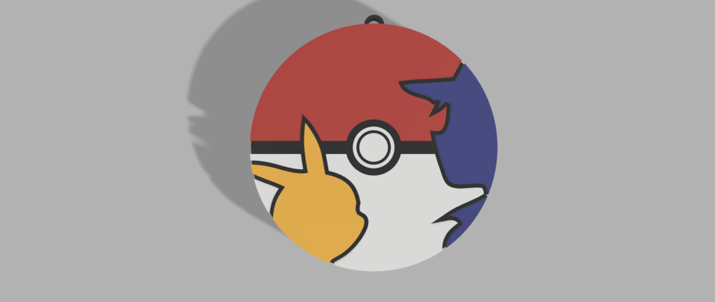 Бесплатный 3D файл POKEBALL KEYCHAIN WITH PIKACHU AND ASH (POKEMON) v2 ...
