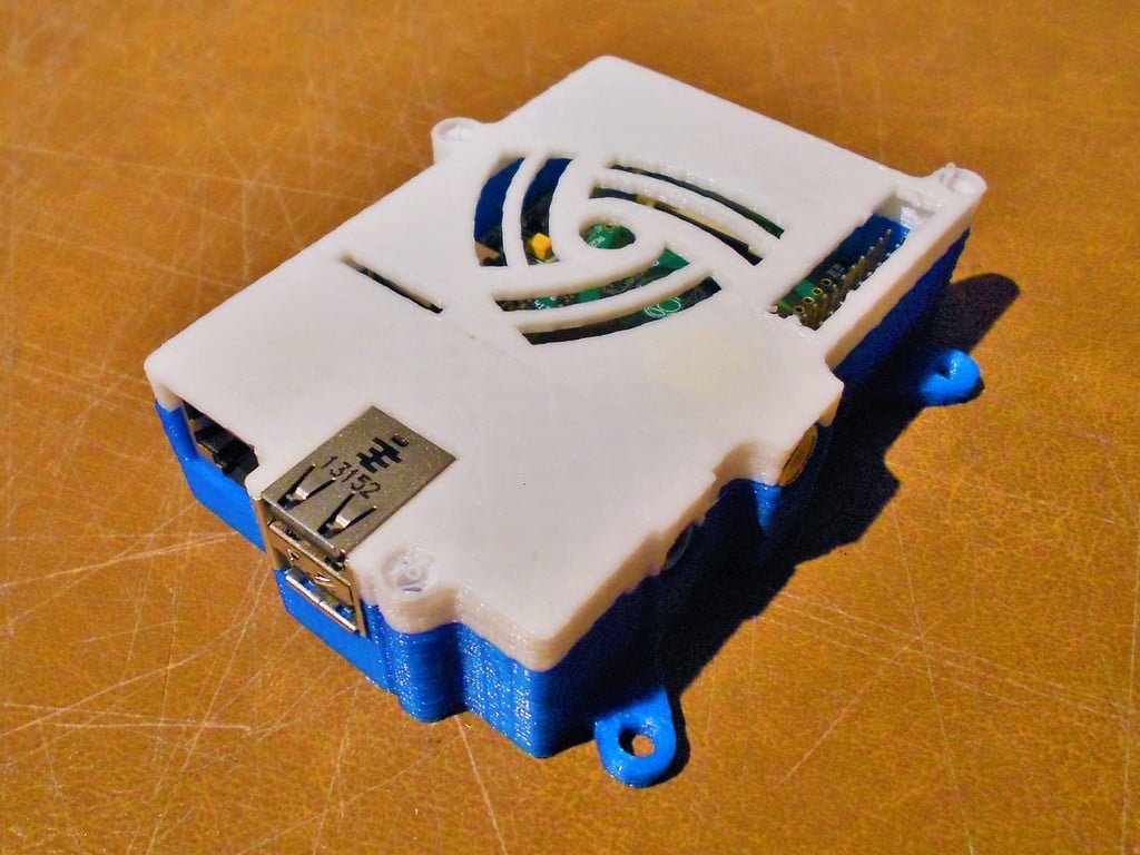3D printable Raspberry Pi (Model B) case with 75mm VESA mount・Cults