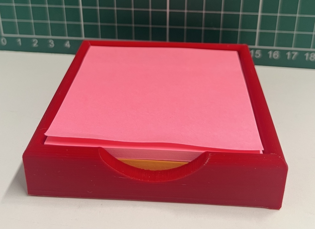 Post Note 3d Free 3D file Post it note tray 3in x 3in 🏢 ・3D printing model to ...