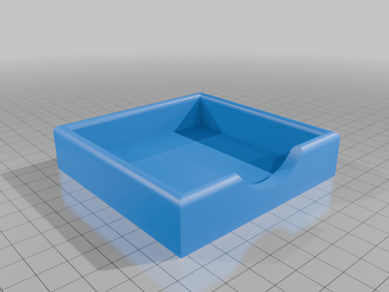 Post Note 3d Free 3D file Post it note tray 3in x 3in 🏢 ・3D printing model to ...