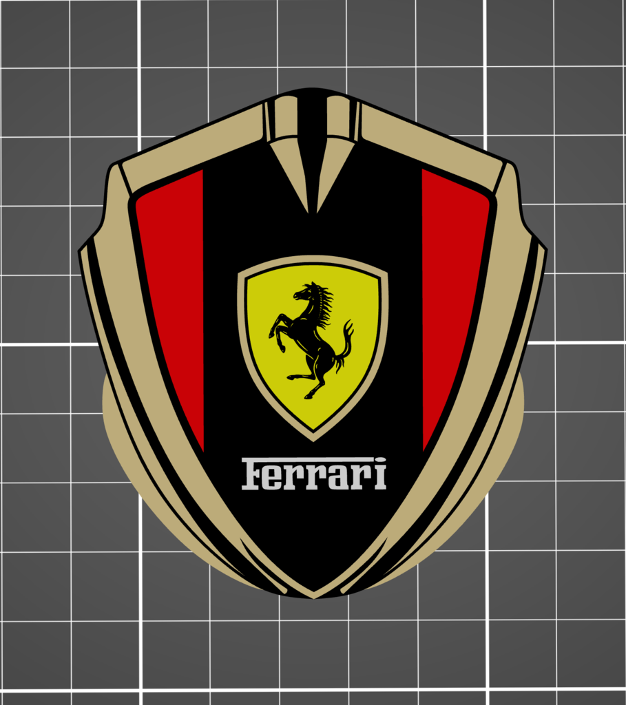 🚩 Ferrari Logo・Free 3D File for ・Cults
