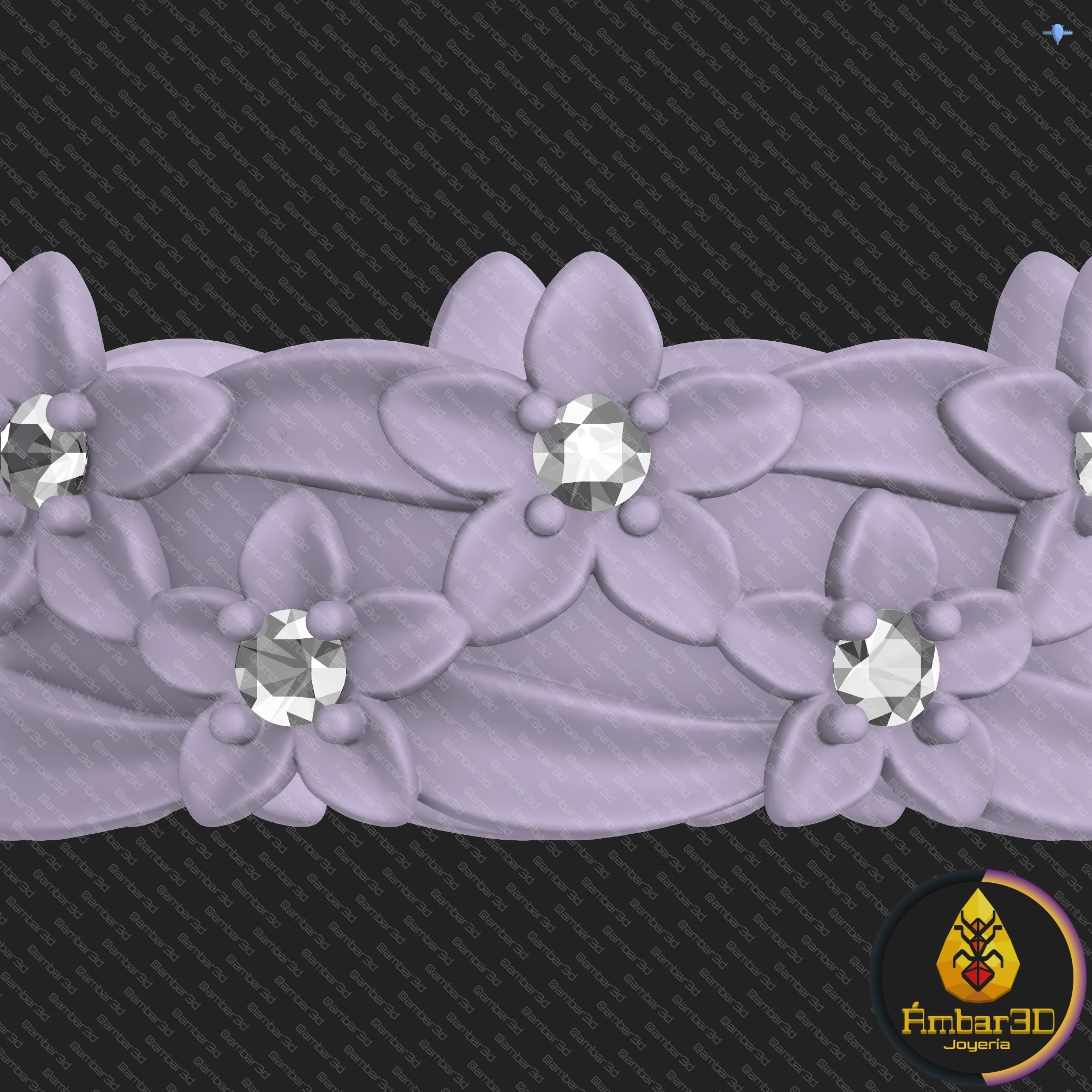 💍 Vintage Ring: Floral Band 3D Model for Jewelry Production・ STL File ...