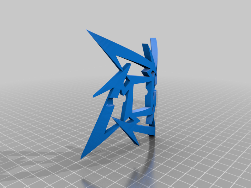 💇 Metallica logo hair pin・Free 3D File for ・Cults