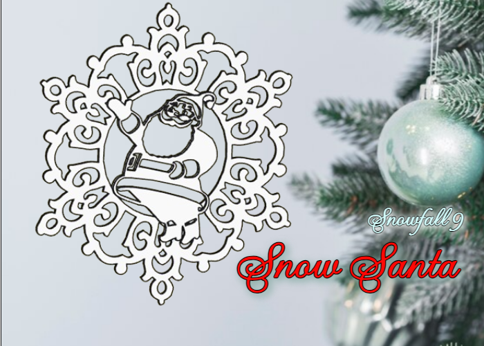 Free STL file Santa Claus Snowflake Ornament - Snowfall 9 🎅 ・3D ...