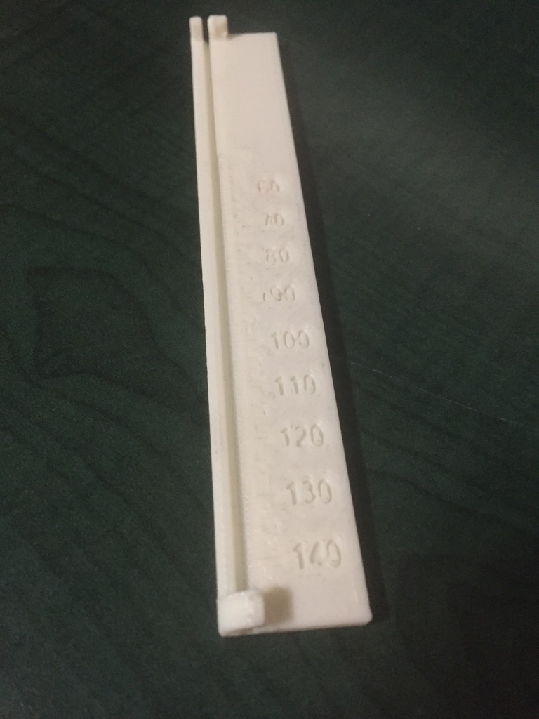 Free 3D file Extruder Filament Feed Calibration Ruler 🪢・3D printer