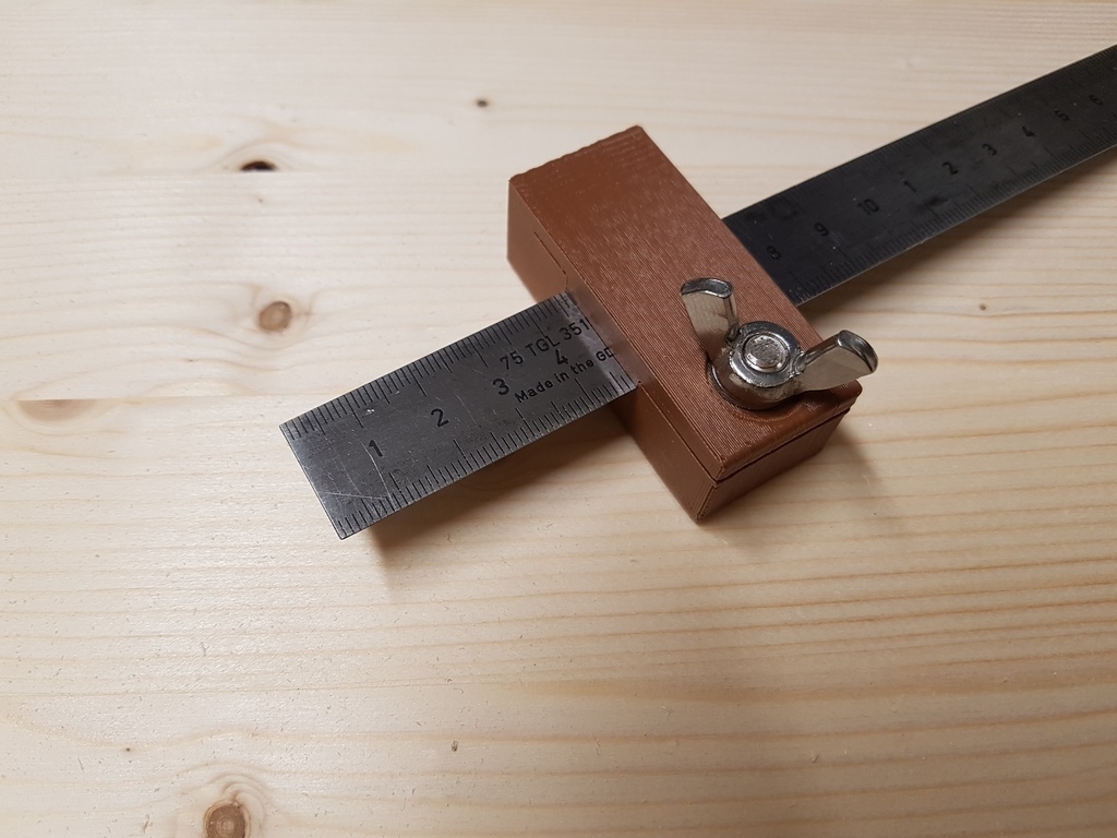 Coating Ruler 📏 Coating gauge for 20mm x 0.4mm steel ruler・Free 3D File for ・Cults