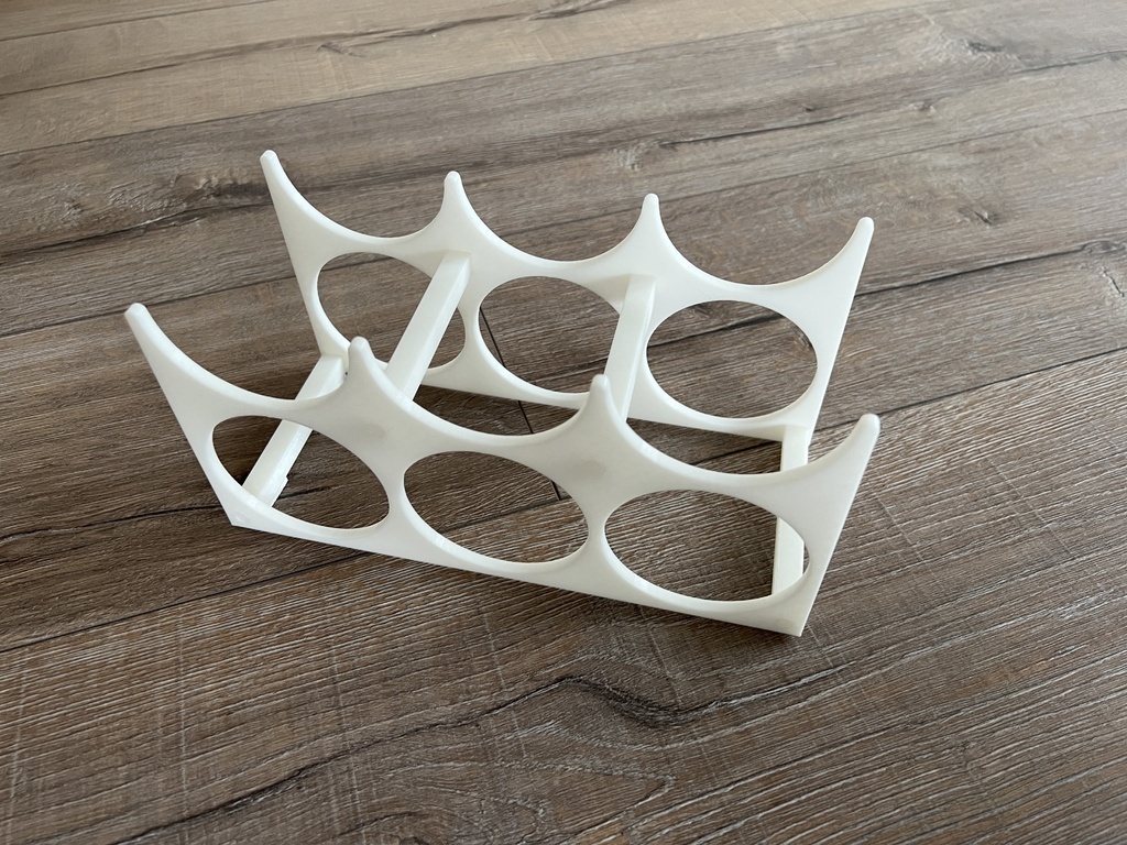 🍾 6'er Flaschenhalter für Kühlschrank・ 3D Datei für 3D-Druck・Cults