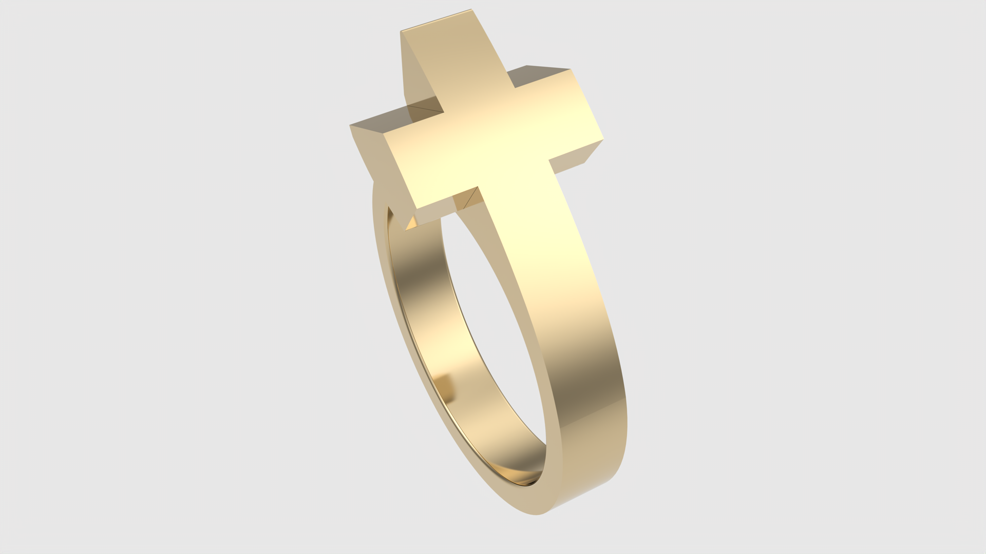3D file Minimalistic Cross Ring 3D print ・3D printer design to download ...