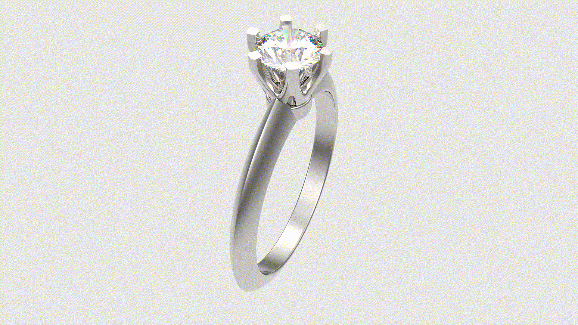 💍 Classic Style Engagement Ring 3D print・ STL File for 3D