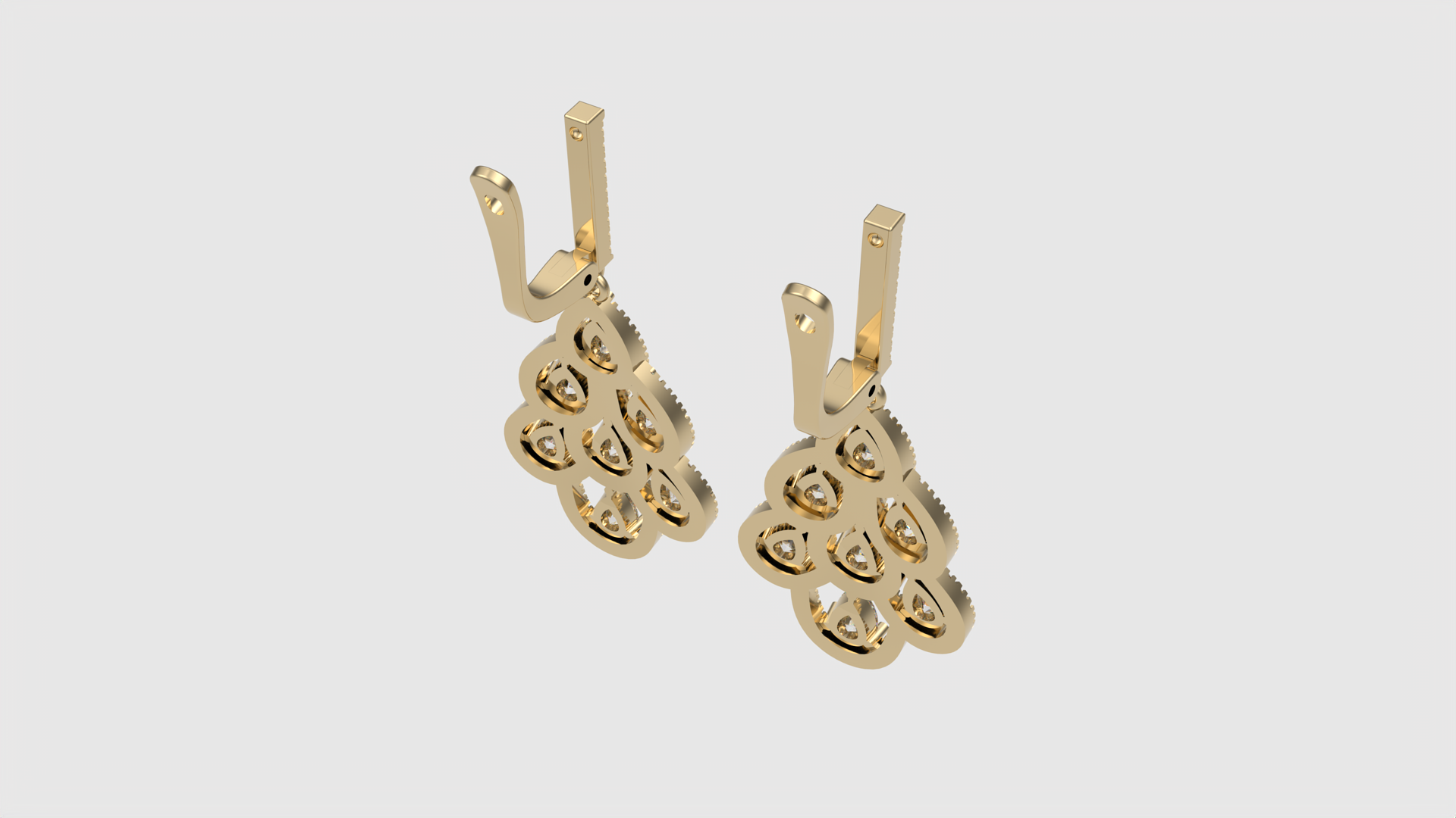 Pendientes Bohemios Clearine Para Mujer - Diseño Flor De Cristal, Clip-On, Ideal Para Bodas Y Eventos Especiales