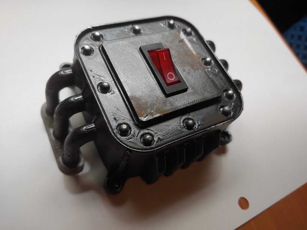 📦 Sci-Fi Rocker Switch Box・Free 3D File for ・Cults