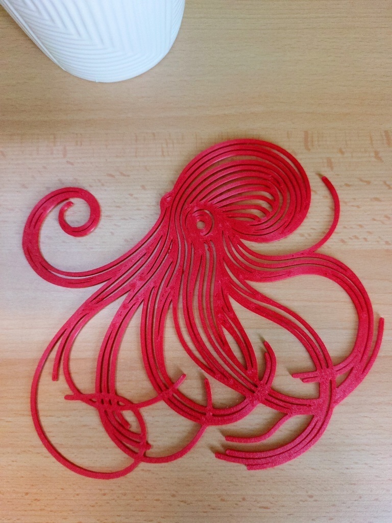 Free 3D file Octopus / Chobotnice wall decoration 🐙 ・3D print design to ...