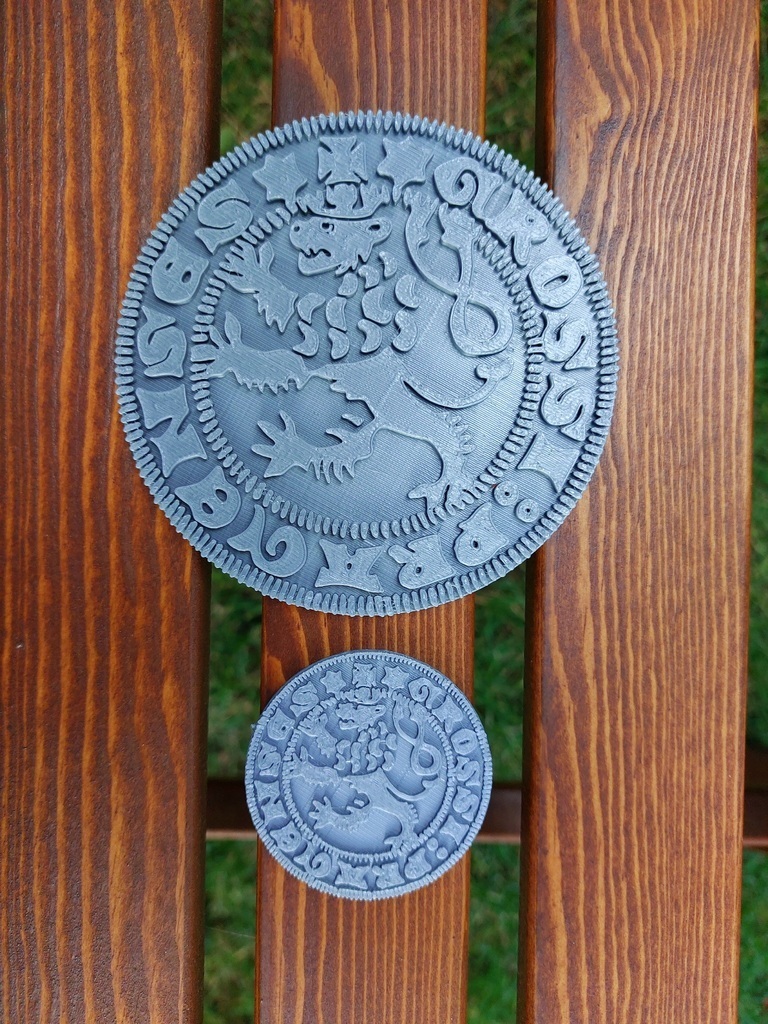 Free 3D file Prague groschen / grosz / coin 2 🪙 ・Model to download and
