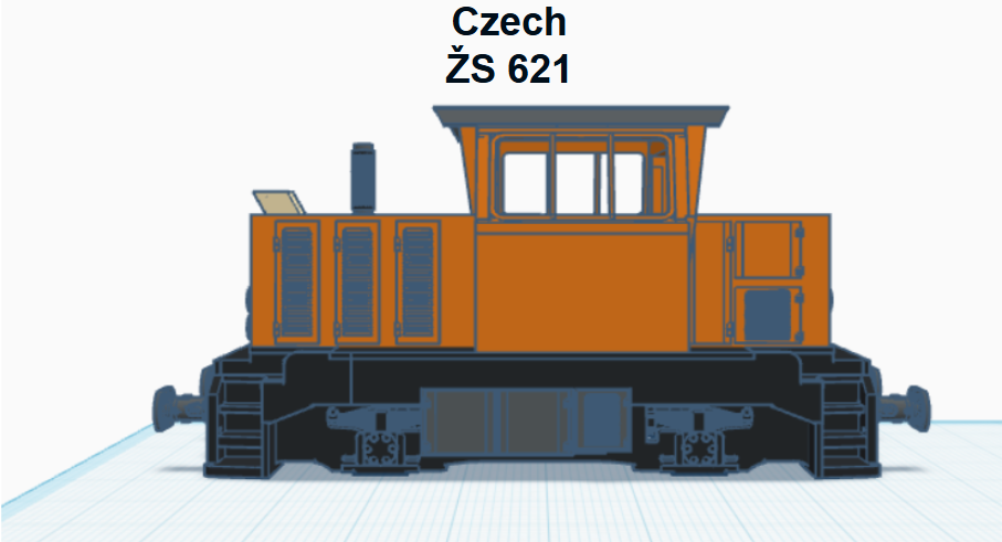 🇨🇿 ŽS 621 (aka de2)(HO SCALE)・Free 3D File for ・Cults