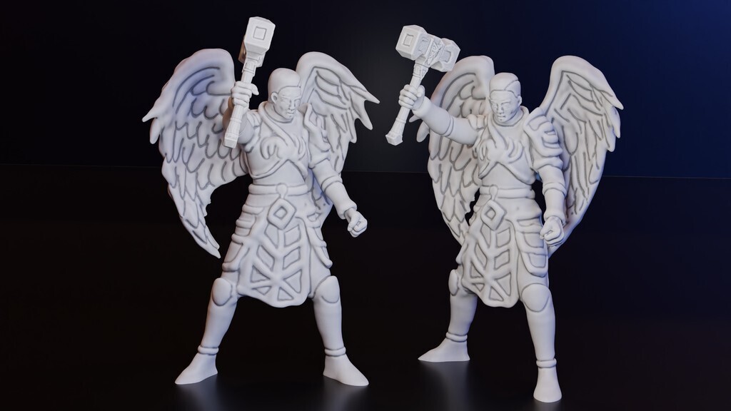 👼 Deva, Angel (DND / TTRPG)・Free 3D File for ・Cults