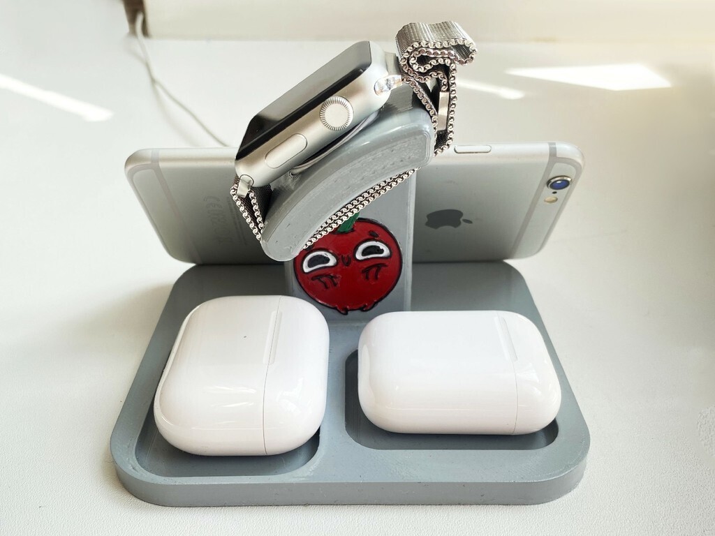 📱 iPhone stand, Apple Watch, AirPods organaizer・Free STL File