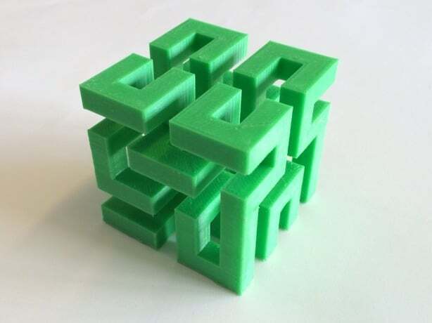 3D printed Hilbert Cube・Cults