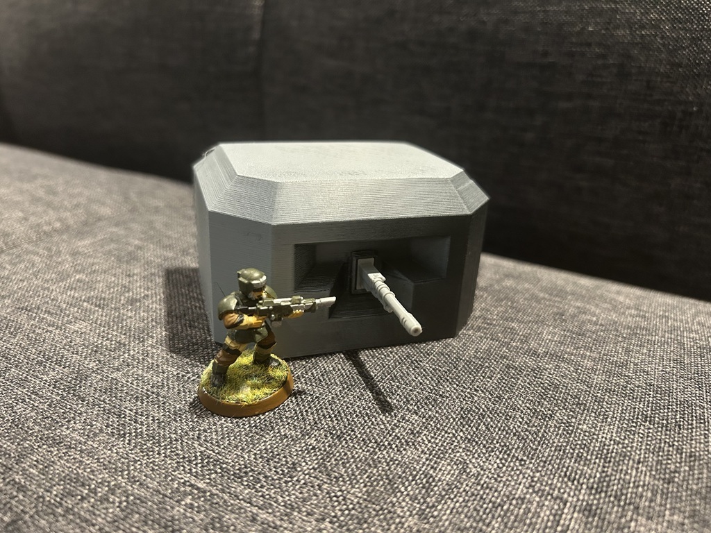 Humad Top Free 3D file Casemate mini bunker for humad defense force 🎲 ・3D print ...