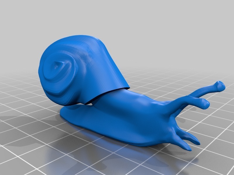 🎨 かたつむり（Snail）3Dデータ・Free 3D File for ・Cults