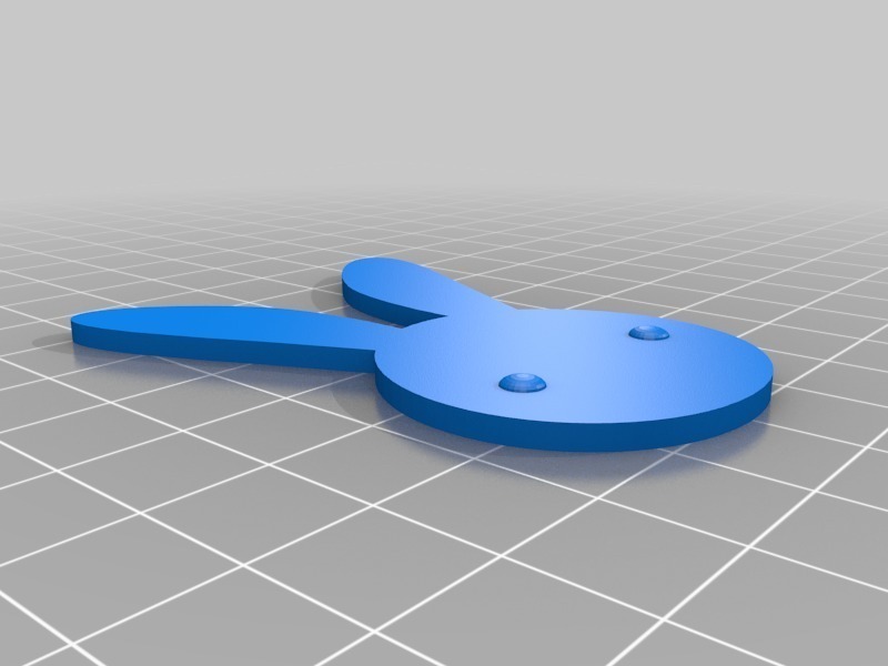 Free 3D file うさぎ型（rabbit_symbol）3Dデータ 🧞‍♂️ ・3D printer design to ...