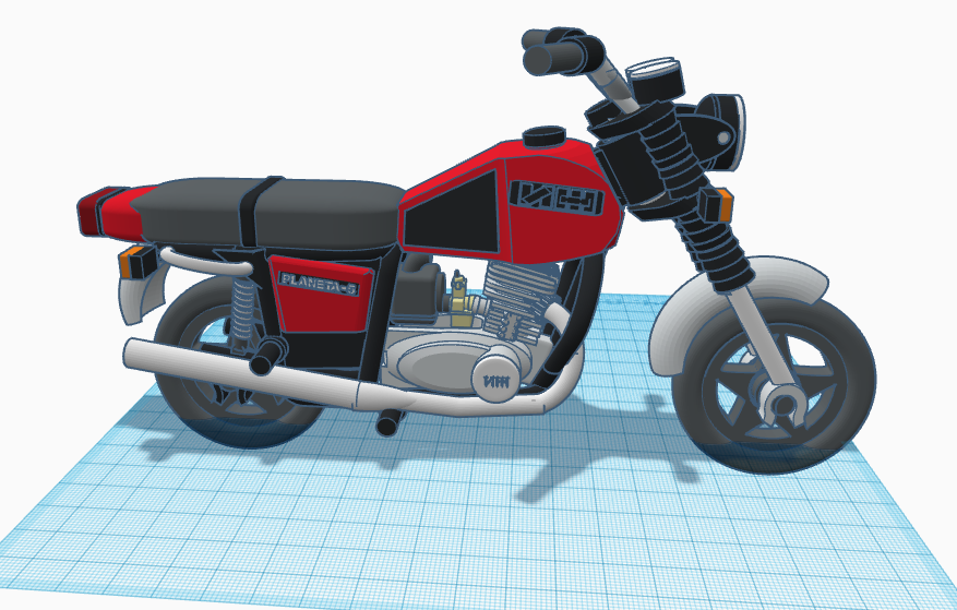 Бесплатный 3D файл Motorbike Planeta 5 (иж планета 5) rip by McKA3AX 🎨 ...