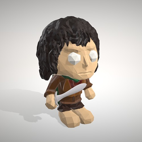Free 3D file FRODO BAGGINS LowpolyPOP - by Objoy Creation 🎲 ・3D ...
