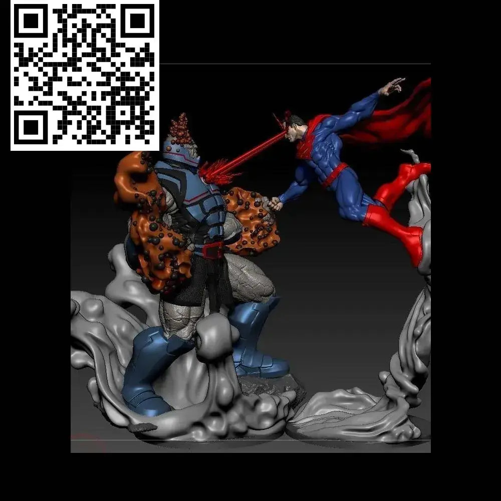 Arquivo grátis 3D Bust Superman kills The Joker Injustice League STL ...