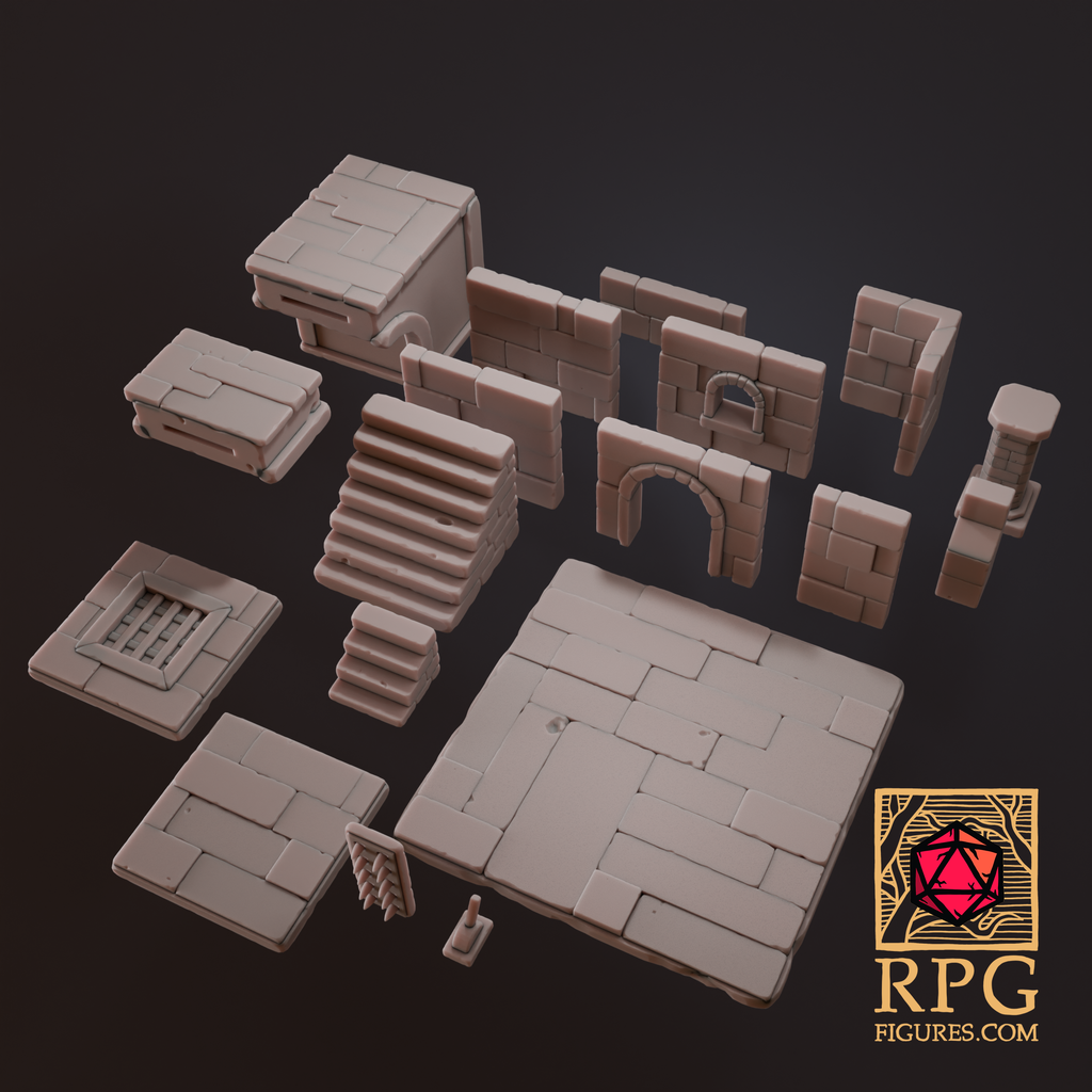 Free 3D file Printable Terrains - Dungeon Pack 2 🏰 ・3D print object to ...