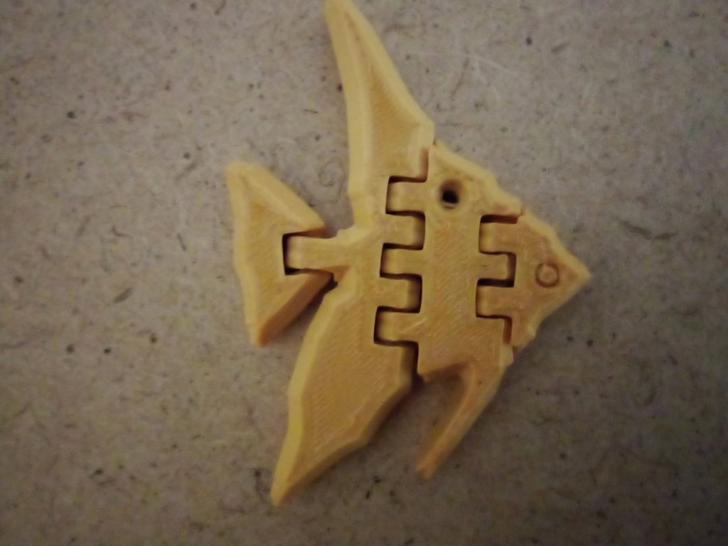 🐠 Articulated fish angelfish・Free 3D File for ・Cults