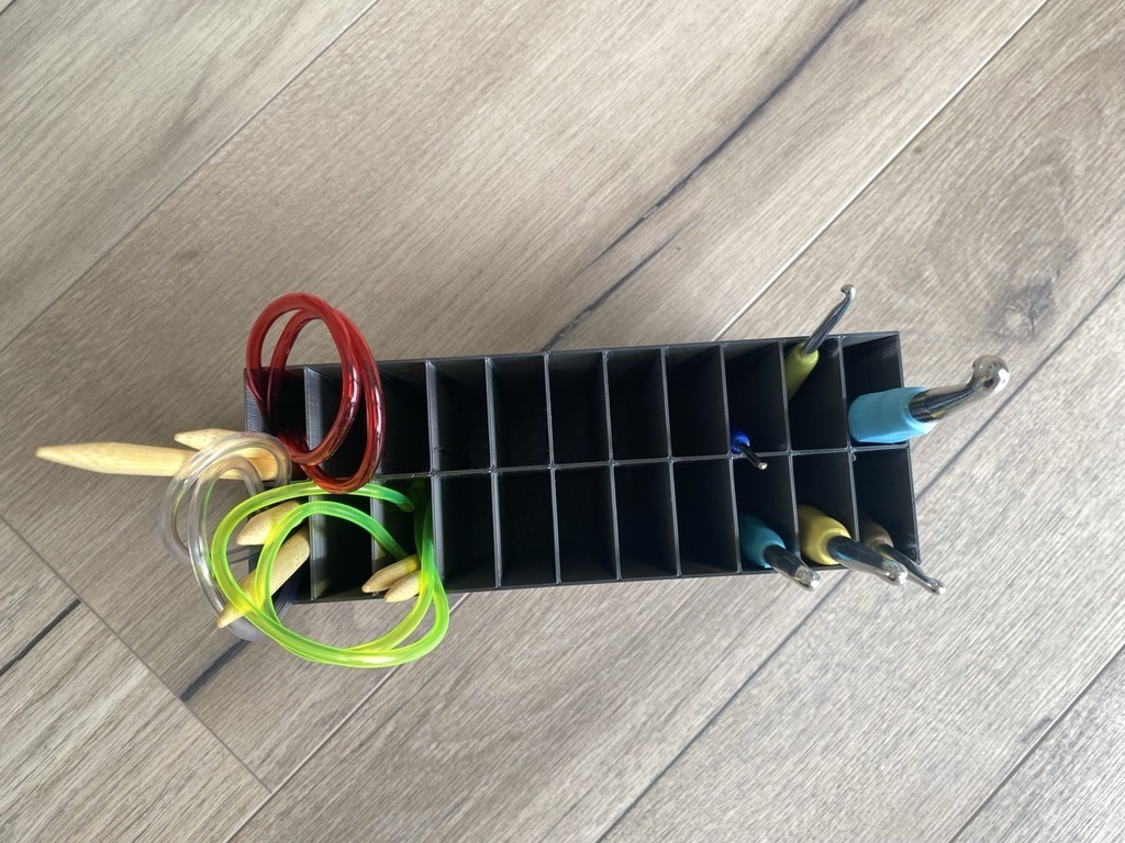 Stricknadel Halter Aufbewahrung SortimentsboxKostenlos 3D Datei fr  Cults