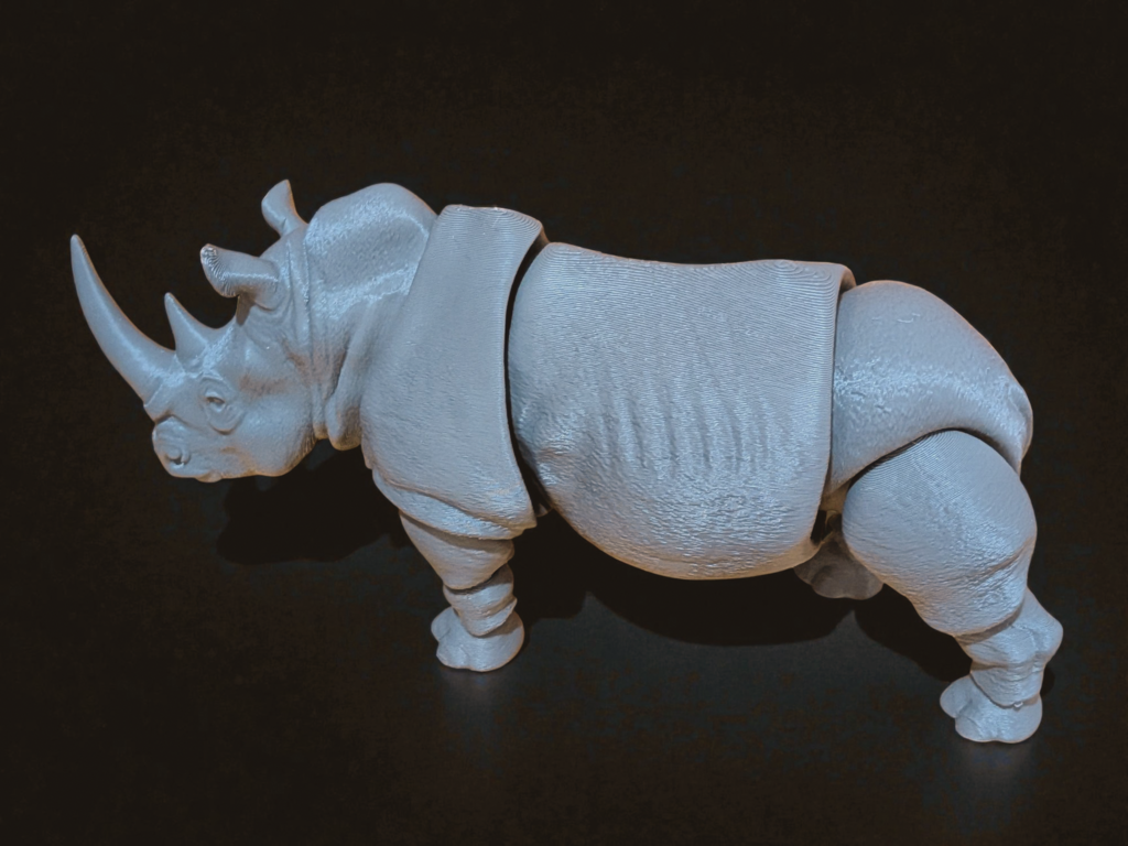 Rhino File 🦏 Jointed Rhino・Free STL File for 3D printing・Cults