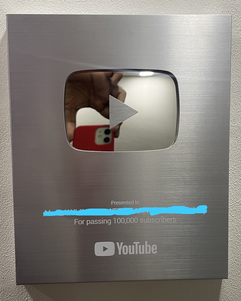 ▶️ YouTube Silver Play Button・Free STL File for 3D printing・Cults