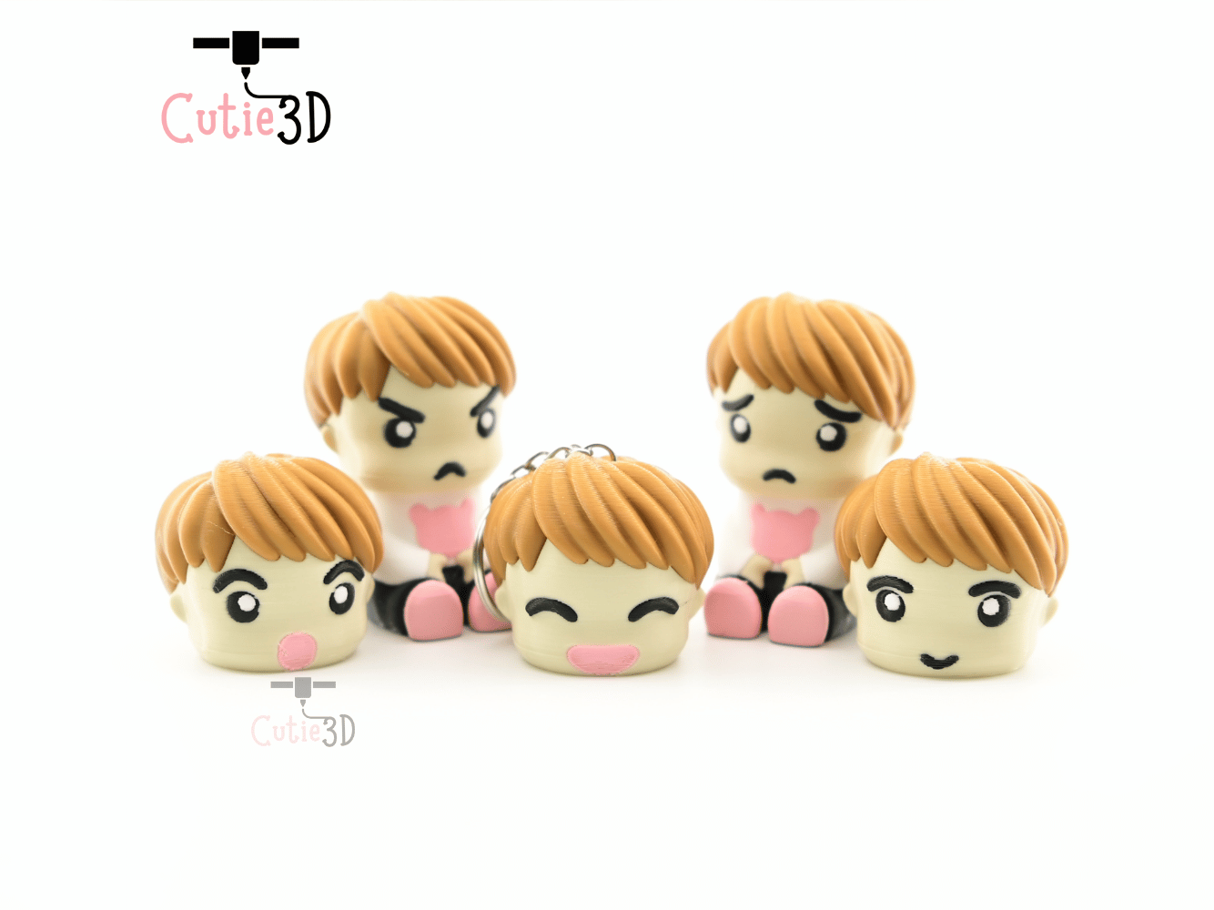 👌 Cutie3D Set Of Chibi Emotional Expressions Keycap Fidget Clicker ...