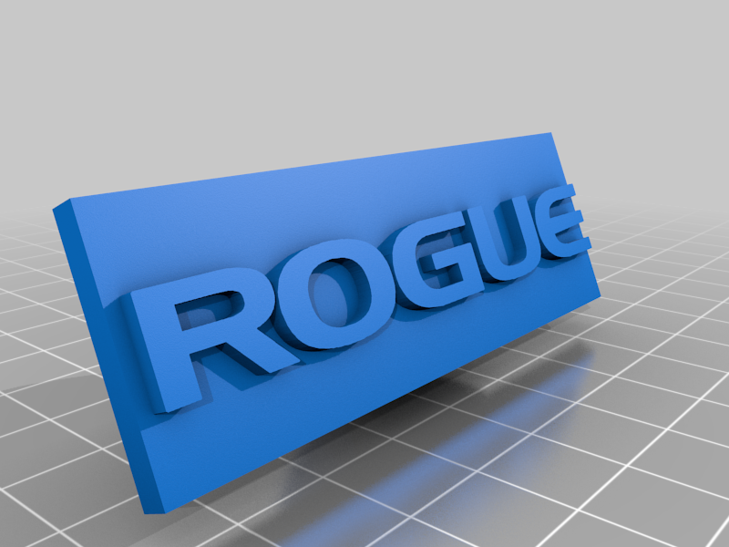 Rogue Script Print Free 3D file Rogue stamp 🎨 ・Model to download and 3D print・Cults