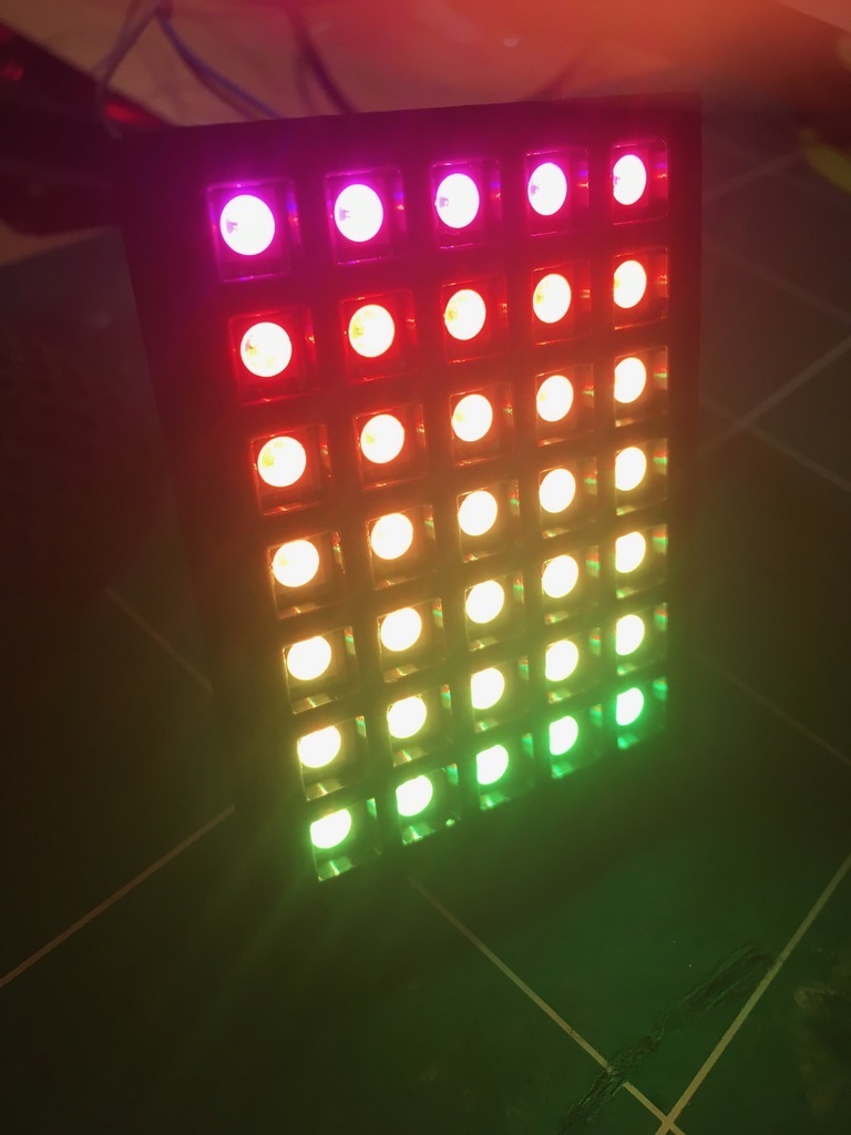 Free 3D file Neopixel ws2812 5x7 Matrix RGB 🔌 ・3D printable design to ...