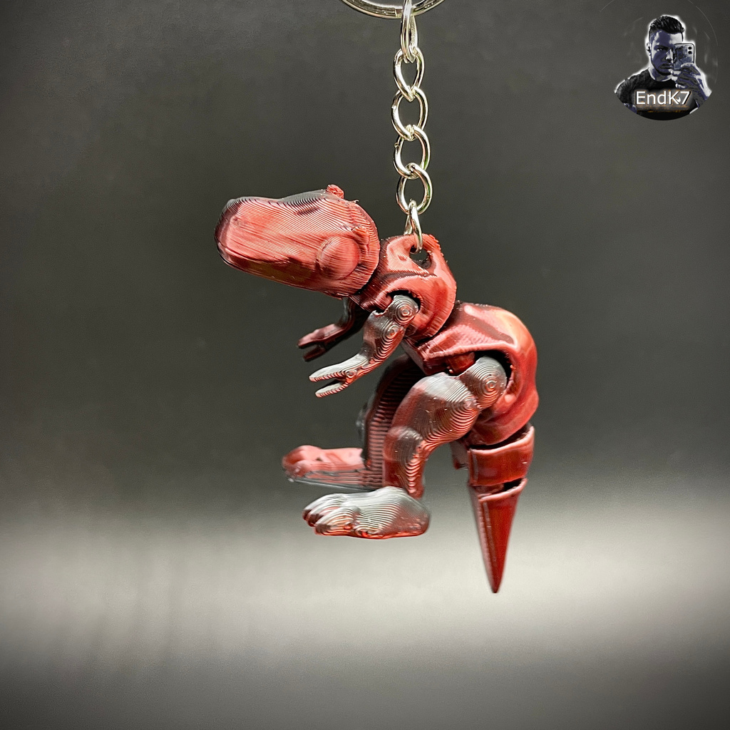 🦖 Tiny T-Rex Keychain・Kostenlos 3D Datei für ・Cults