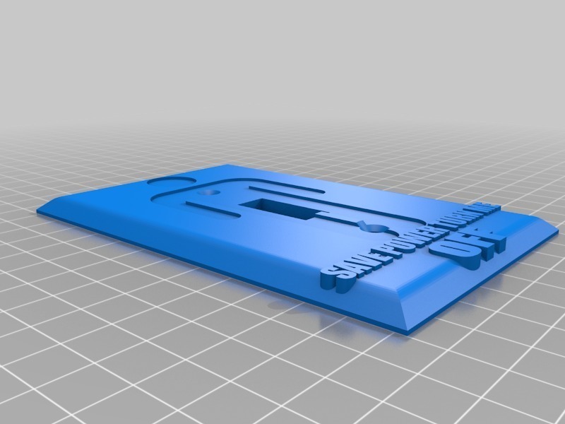 👽 Men on off light switch cover・Free 3D File for ・Cults
