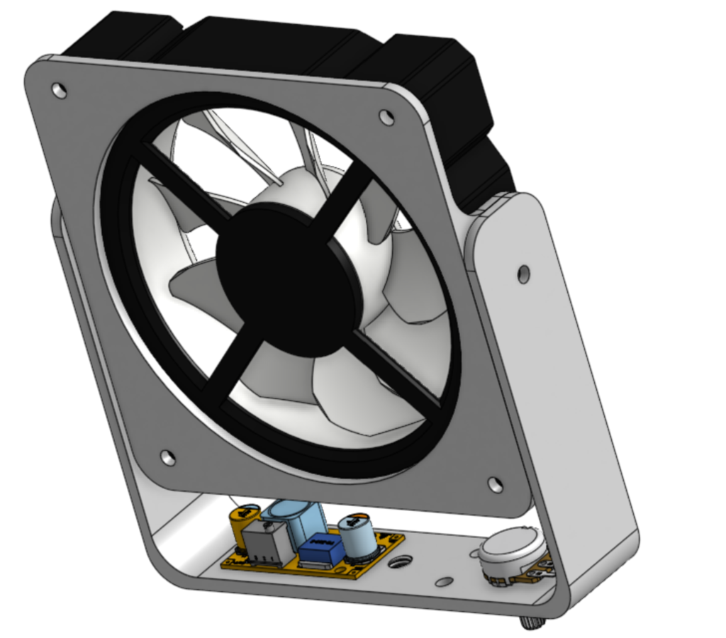 🧑‍🔧 120mm PC Fan Swivel Mount with USB-to-12V Boost Converter・ 3D File ...