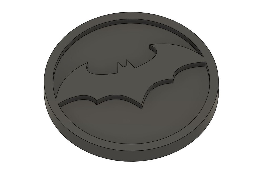 🦇 Bat coin (50mm or 65mm)・Free 3D File for ・Cults