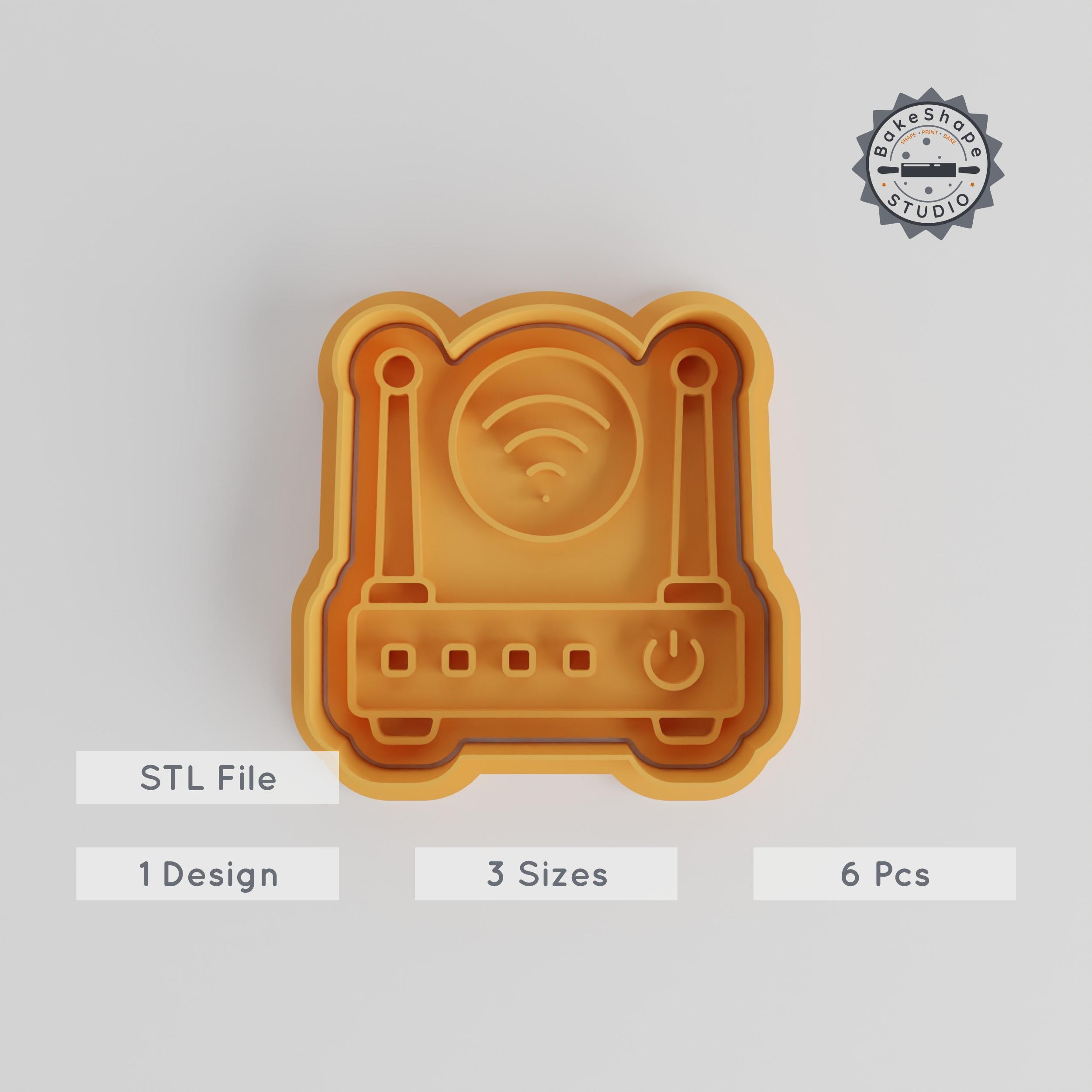 🍪 Wireless Router Cookie Cutter & Stamp, Perfect for Cookies & Fondant ...