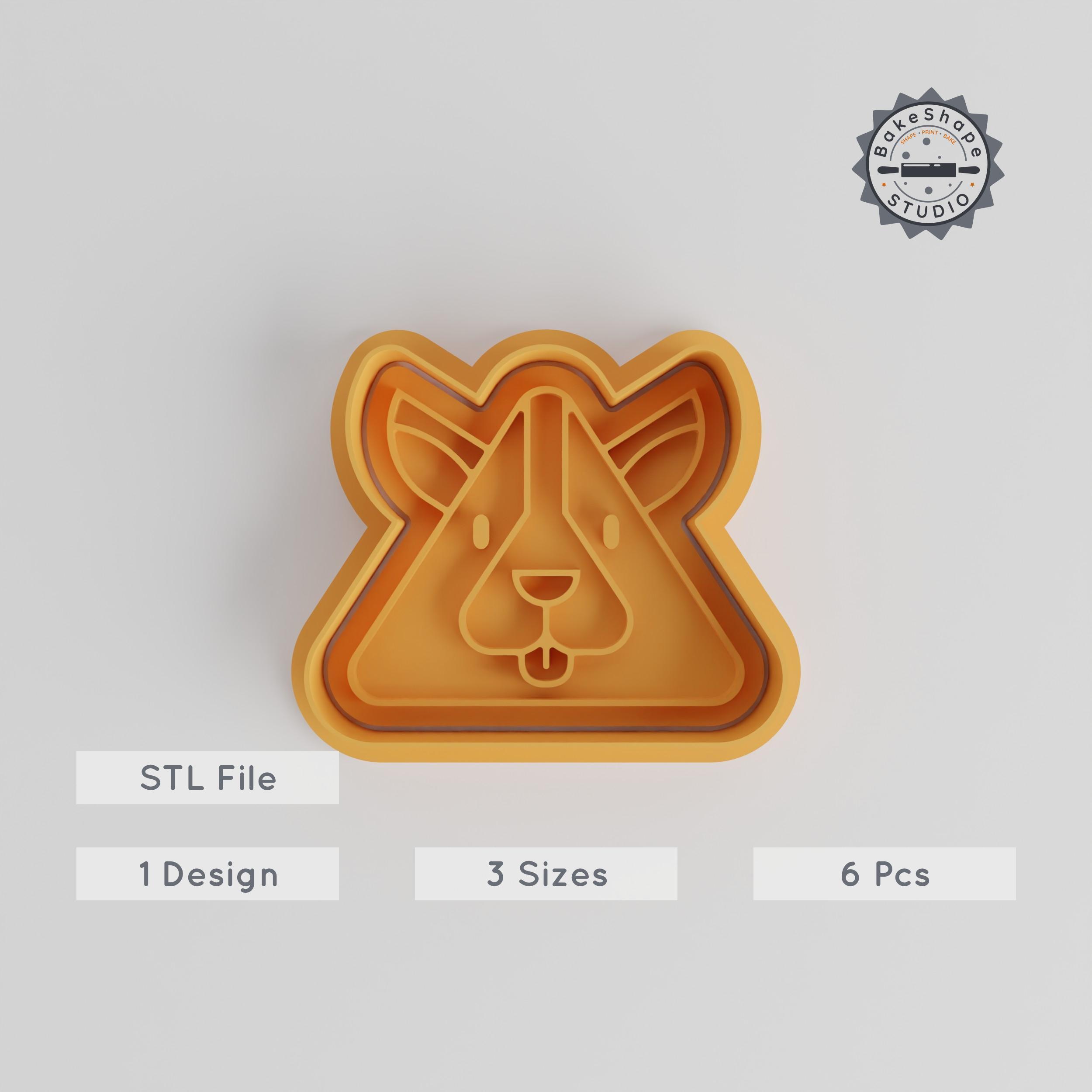 🐕 Dog Shape Cutter & Stamp Set, Perfect for Cookies & Fondant, Includes ...