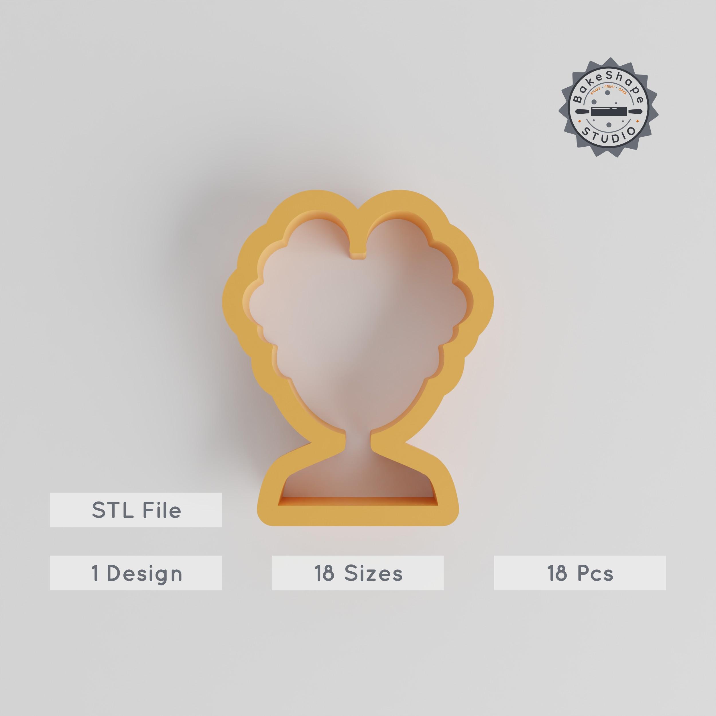 👤 Cortador de forma humana, 18 peças, tamanhos 0,75\, image size:2500x2500