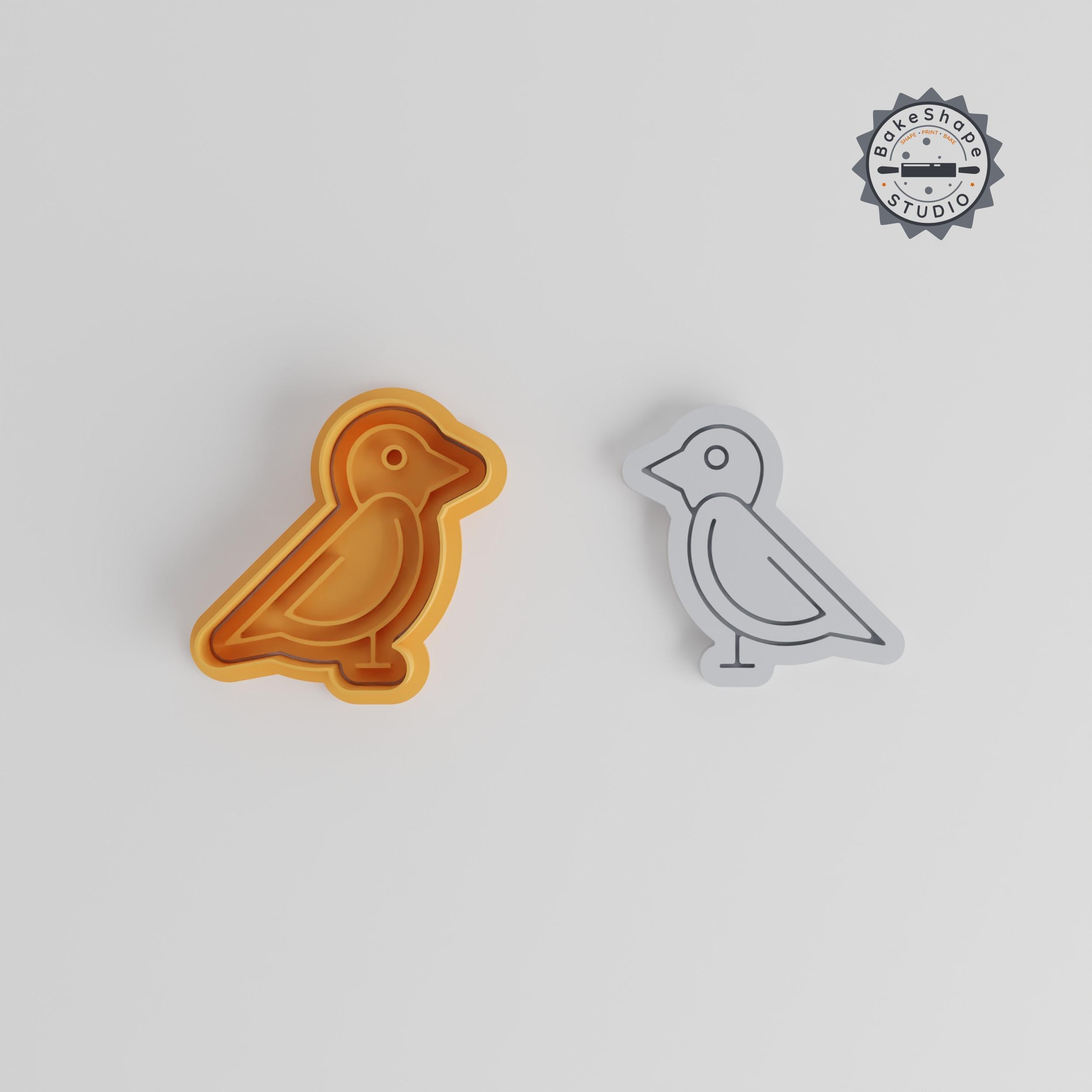 ☮️ Sparrow Shape Cutter & Stamp Set, Perfect for Cookies & Fondant ...