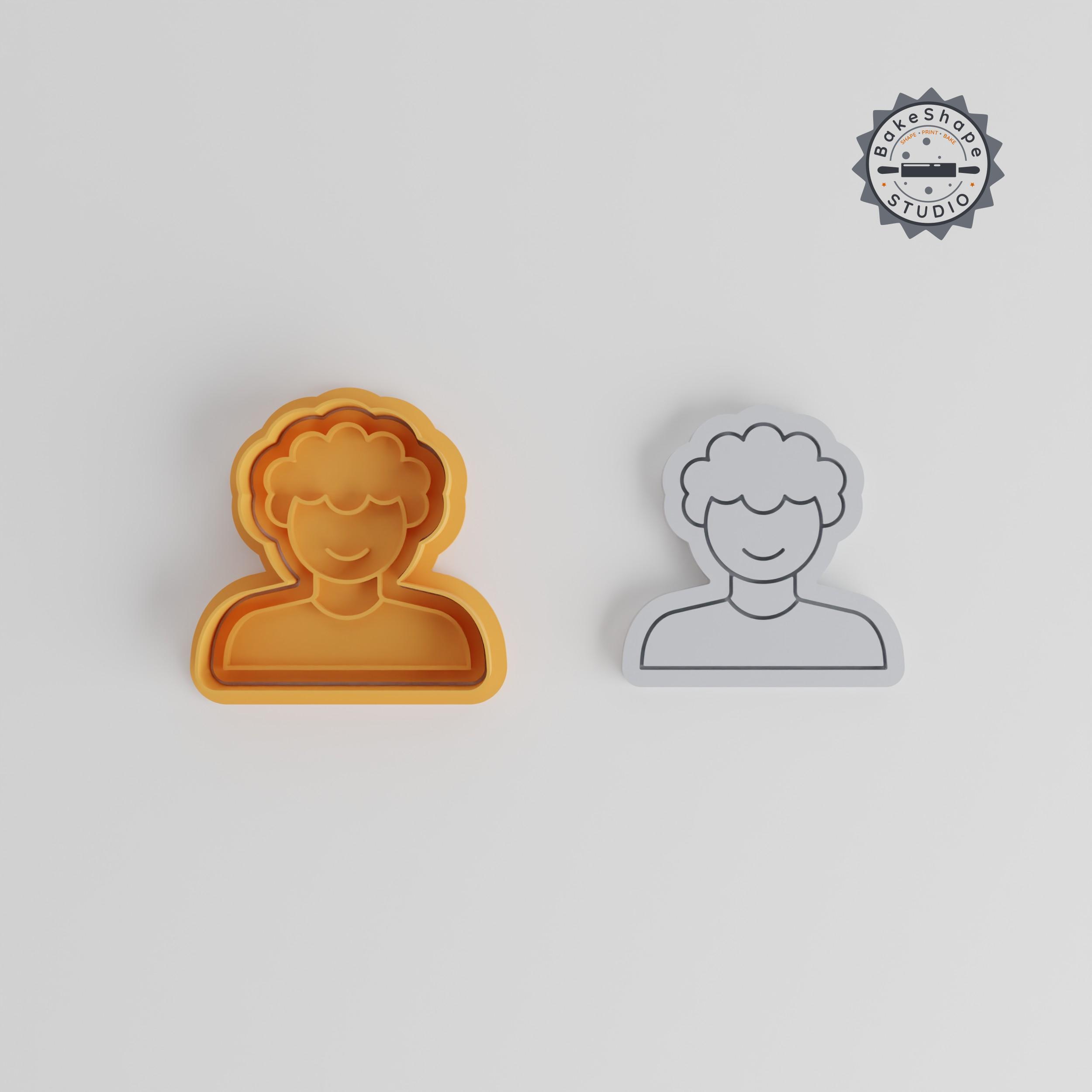 Human Cutter Shape 🍪 Person Shape Cutter & Stamp, Cookie & Fondant Tool, 3 Sizes, 6 Piece ...