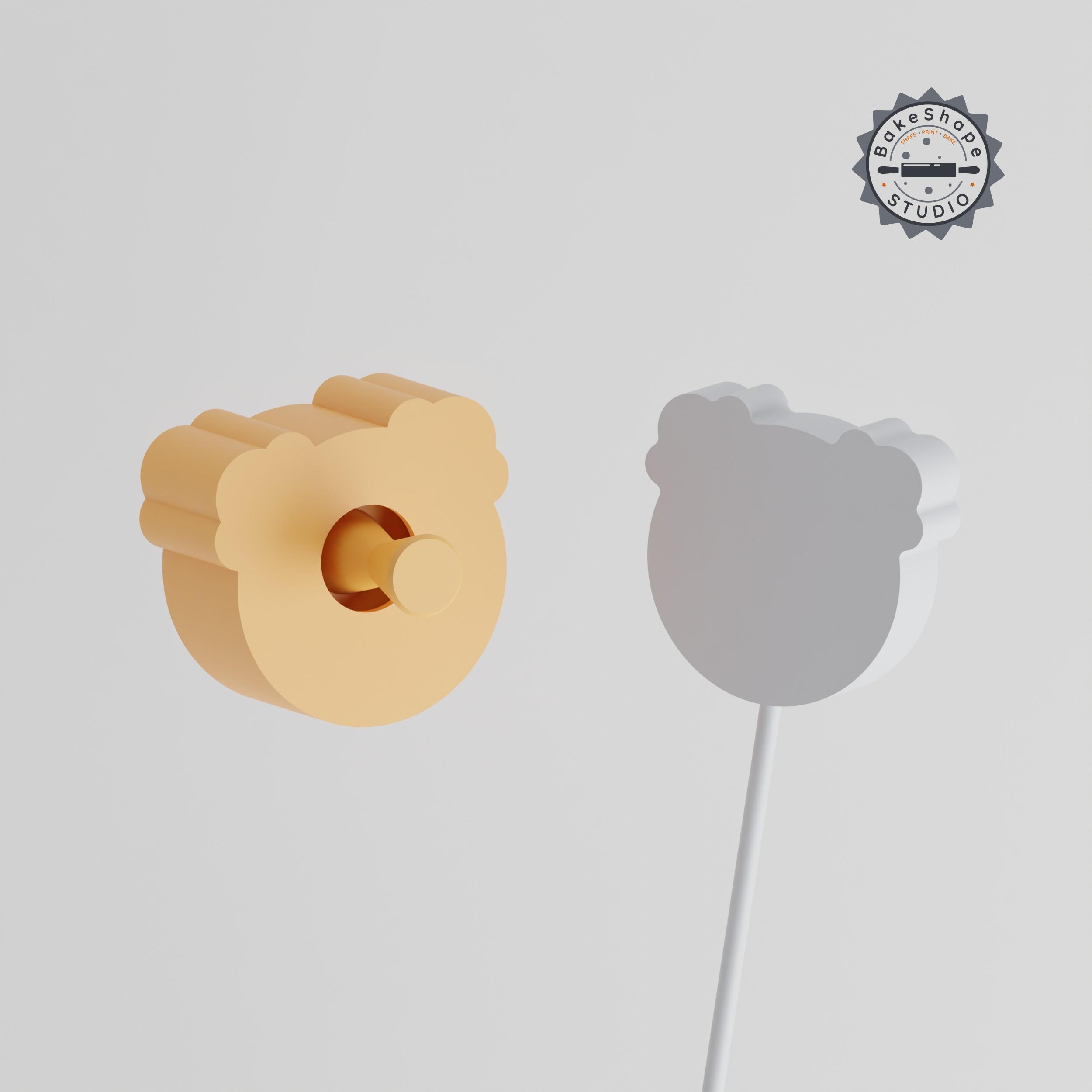 🤡 小丑蛋糕Pop 模具套装，小丑脸和小丑样式，2 件3D 打印STL 套装・文件用于3D 三维打印・Cults, image size:2500x2500